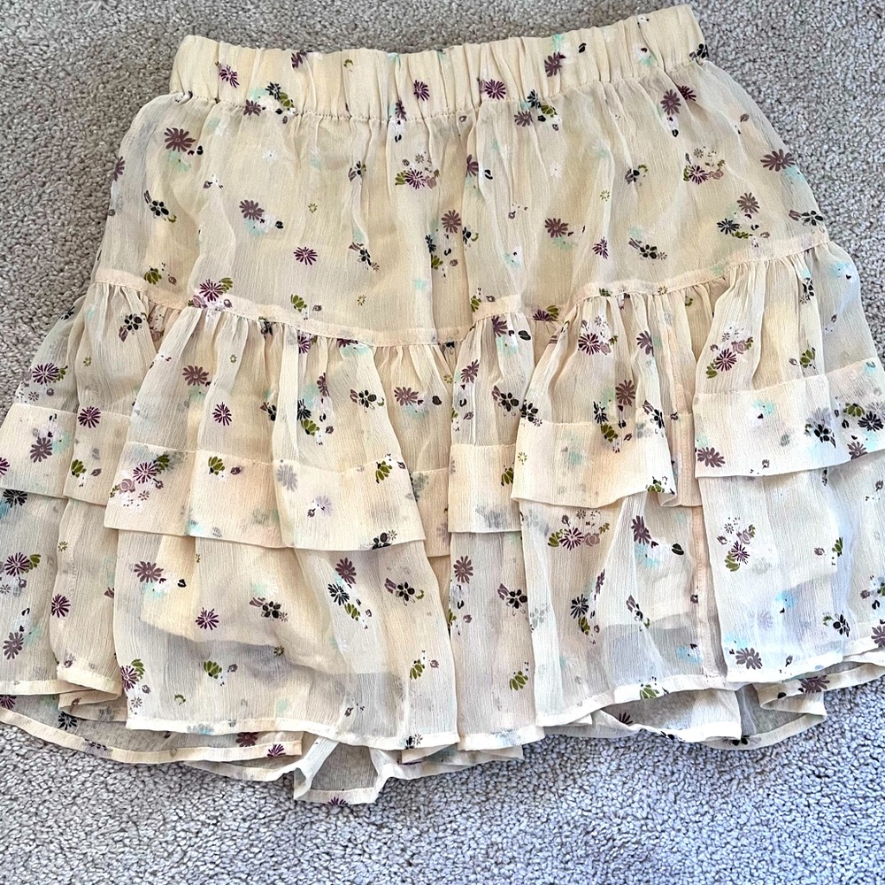 FREE PEOPLE Floral Skirt size SMALL, LIKE NEW